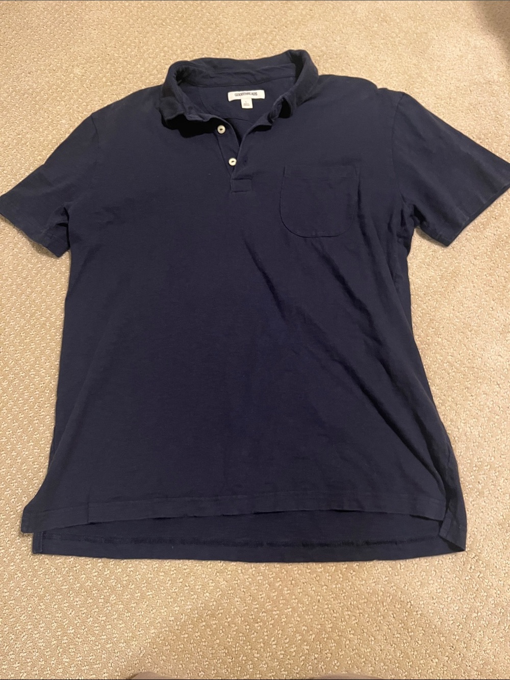 Good threads men’s large size cotton polo navy like new